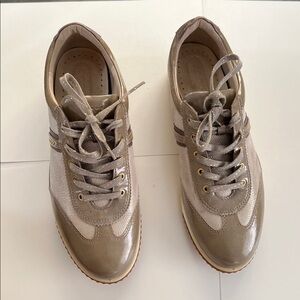 ECCO Hydromax Life Street Luxe Golf Shoes Champagne Beige Womens EU 39 US 8-8.5